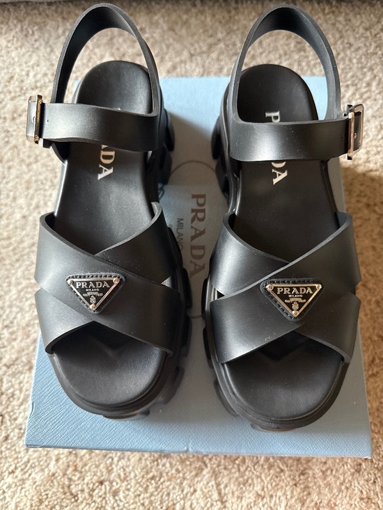 Prada Shoes - Prada monolith sandal